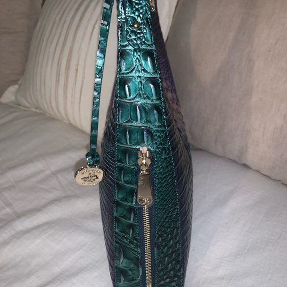 Brahmin Tabitha Enchanted Melbourne purse- green purple pearly pink-FINAL PRICE - Picture 4 of 6